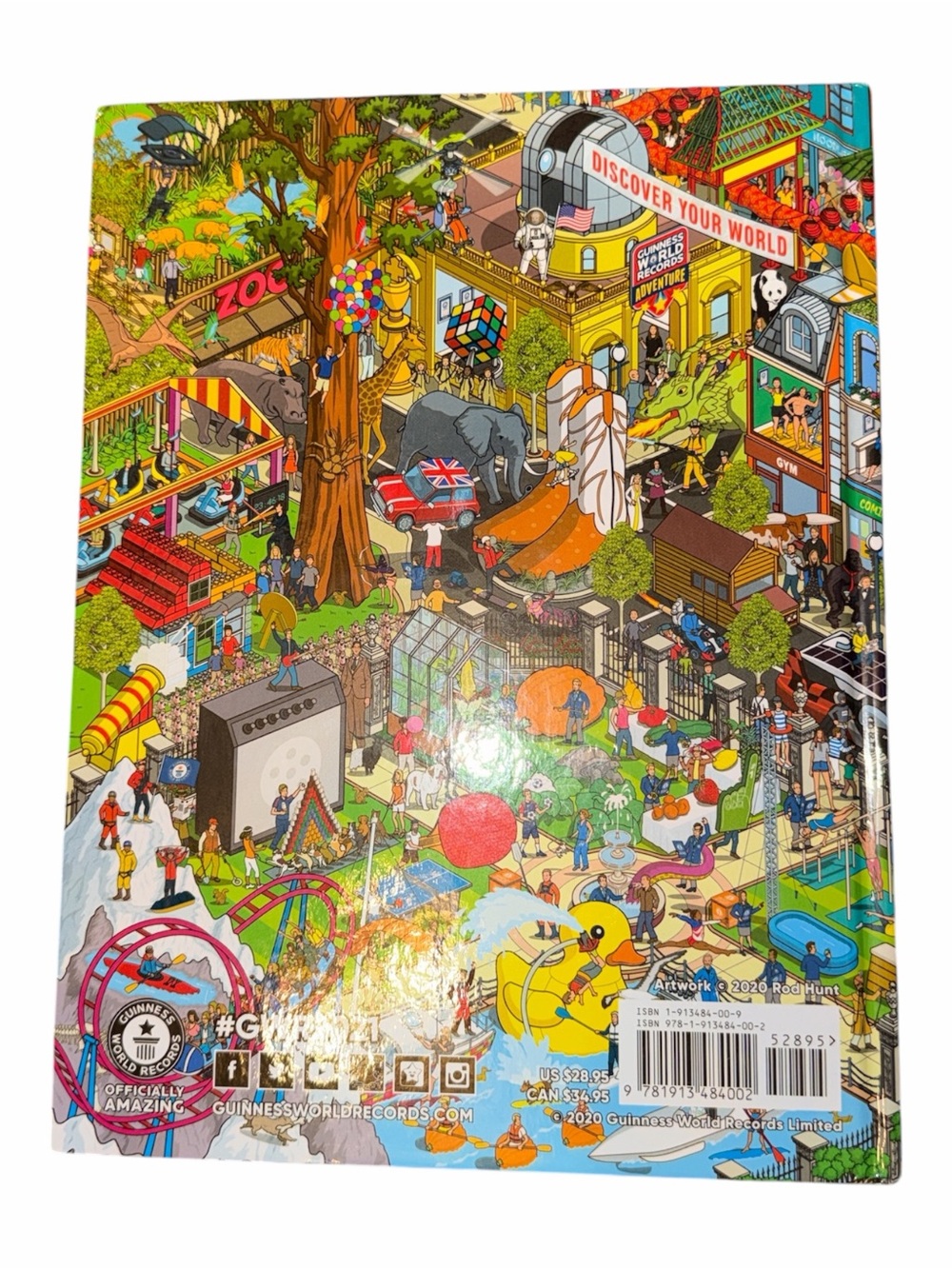 Guinness World Records 2021 Hardcover Book Rod Hunt Cover Art - Picture 2 of 2